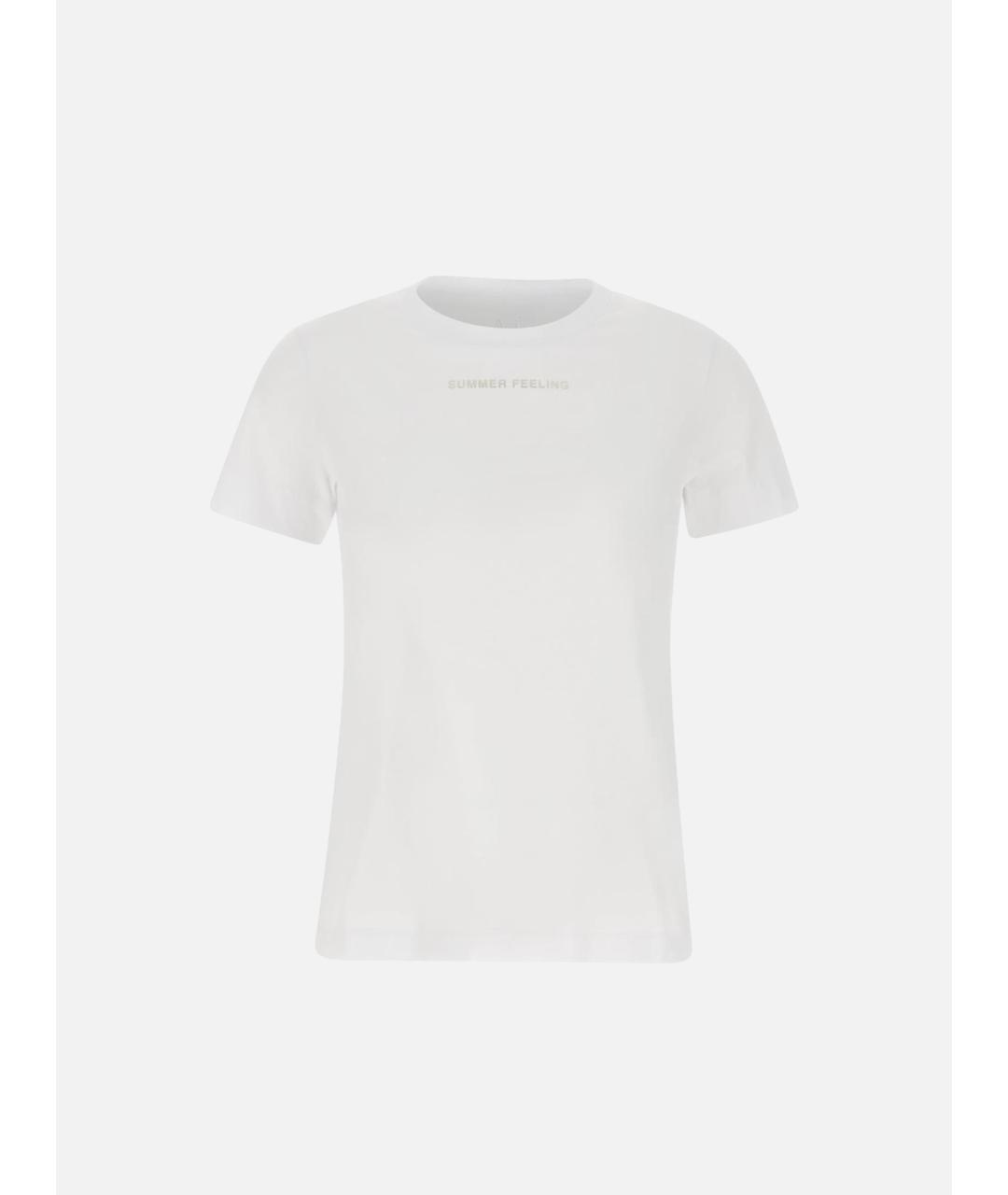 'S MAX MARA Белая хлопковая футболка, фото 3