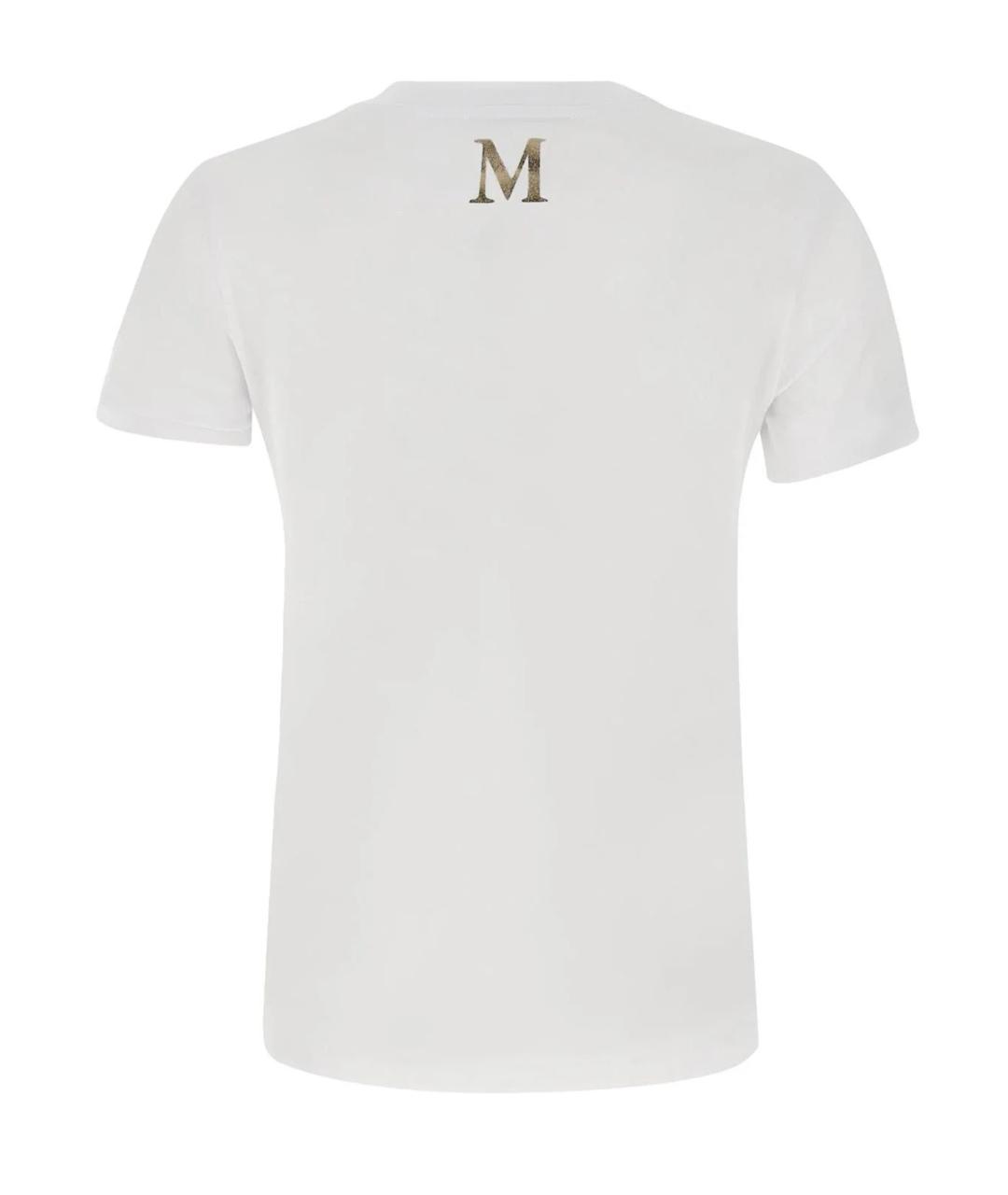 'S MAX MARA Белая хлопковая футболка, фото 2