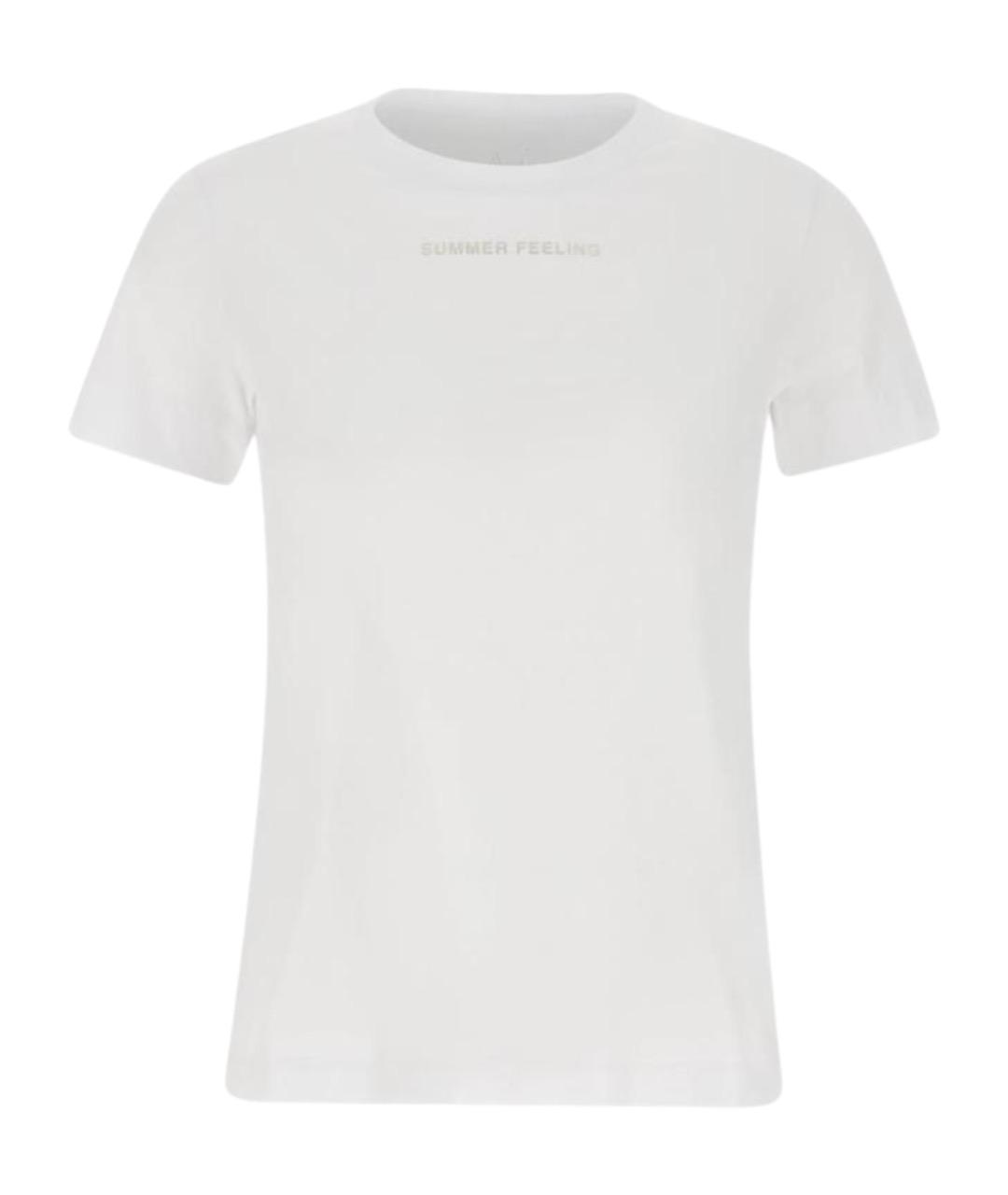 'S MAX MARA Белая хлопковая футболка, фото 1