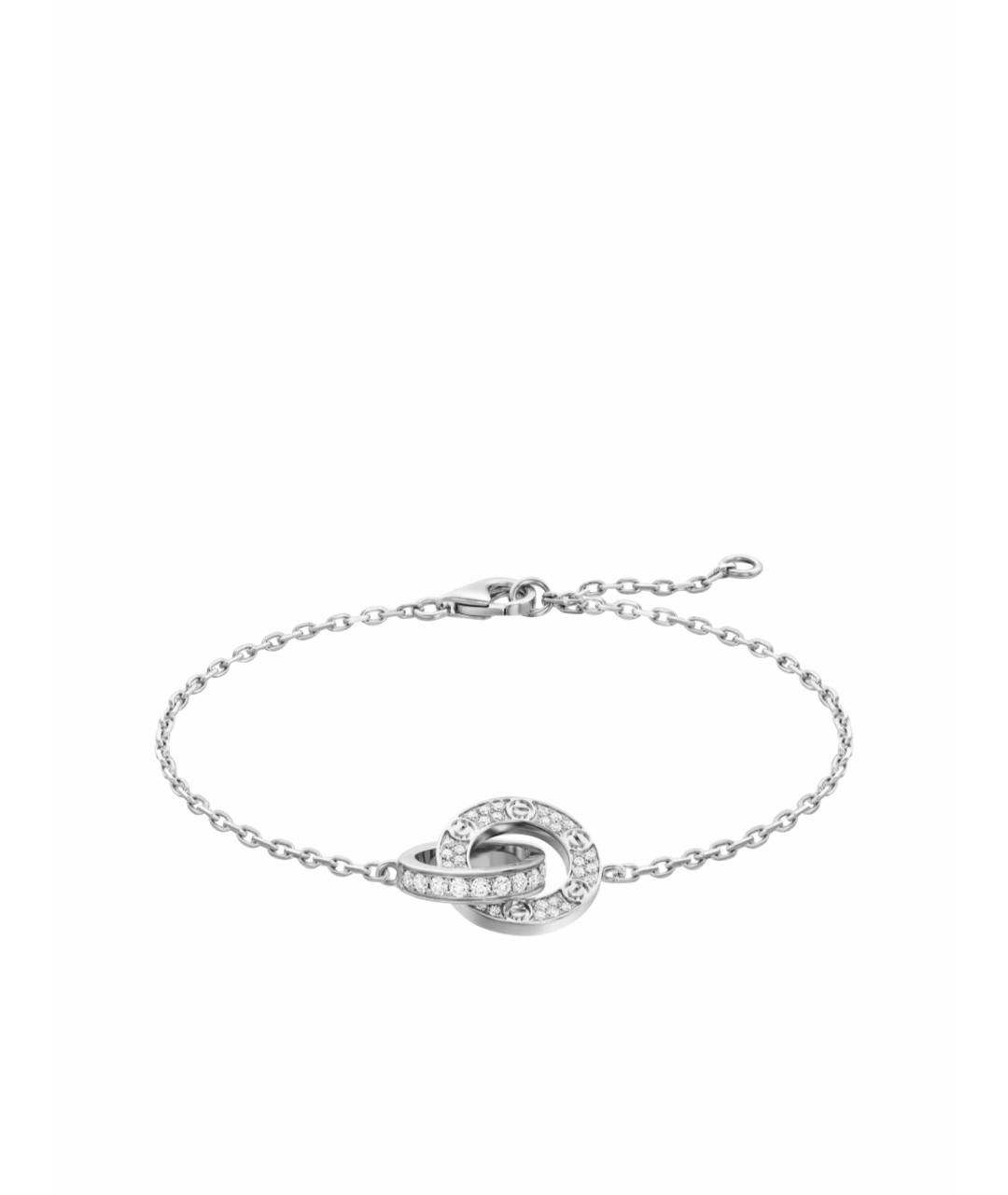 CARTIER Серебрянный браслет из белого золота, фото 1
