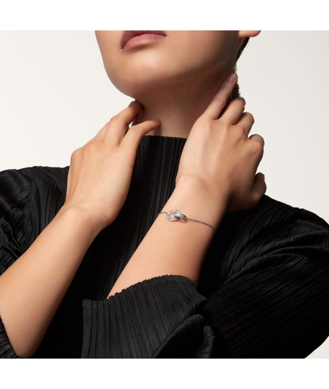 CARTIER Серебрянный браслет из белого золота, фото 2