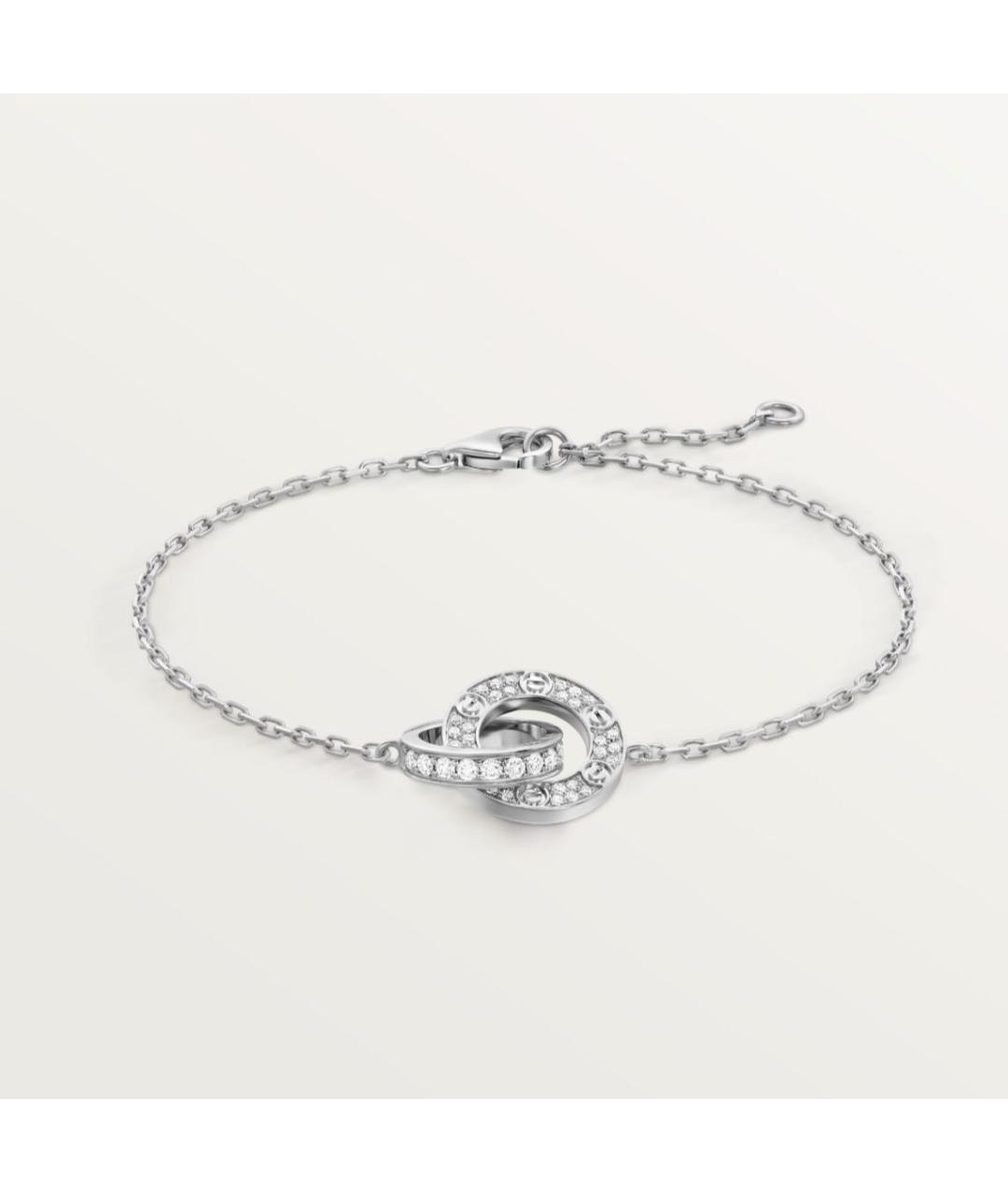 CARTIER Серебрянный браслет из белого золота, фото 7
