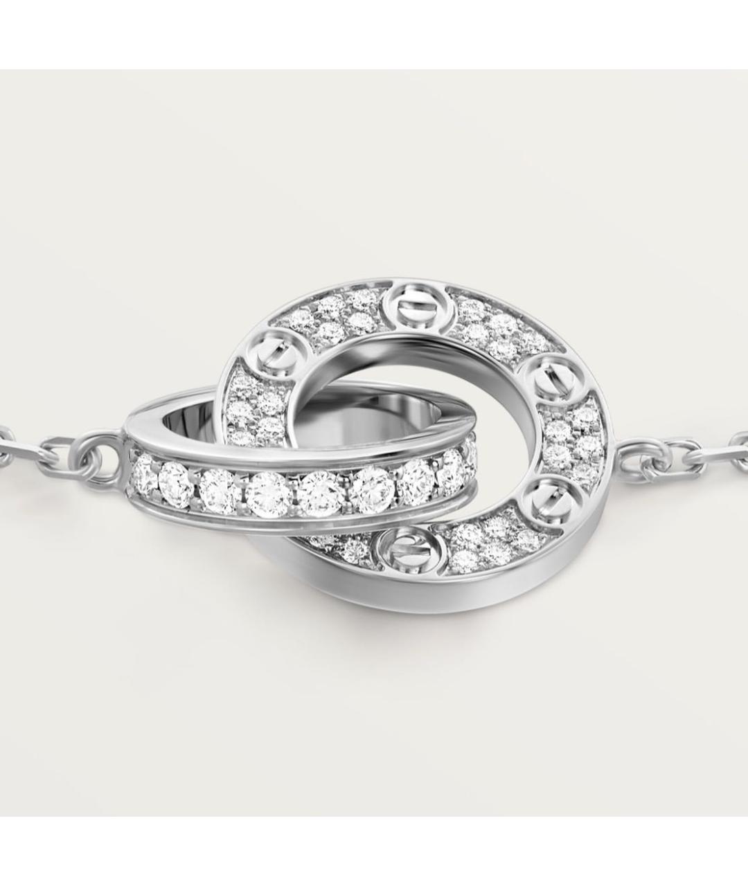 CARTIER Серебрянный браслет из белого золота, фото 3