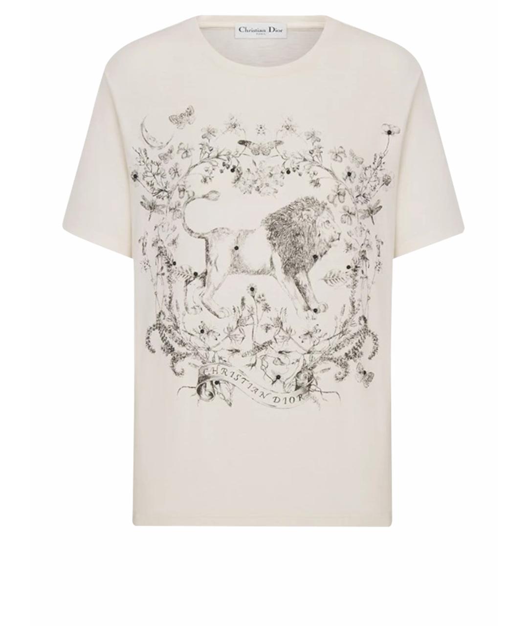 CHRISTIAN DIOR Мульти хлопковая футболка, фото 4