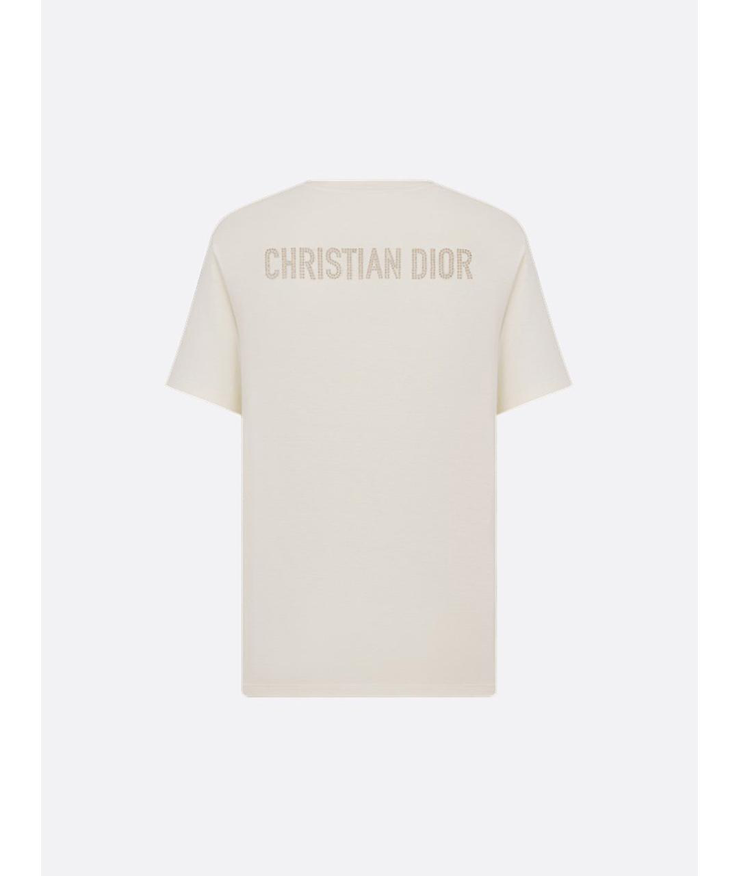 CHRISTIAN DIOR Мульти хлопковая футболка, фото 3