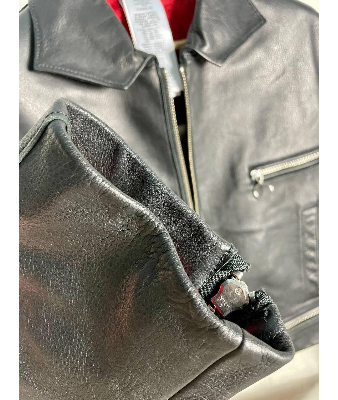 MAGLIANO Черная кожаная куртка, фото 8