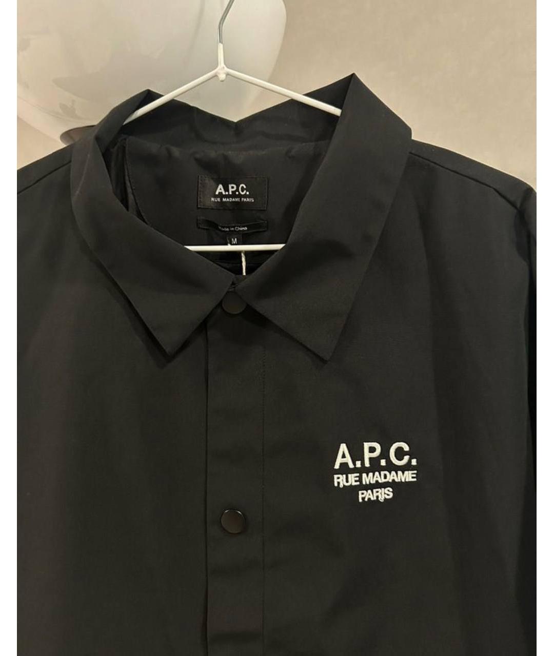A.P.C. Черная полиэстеровая куртка, фото 2