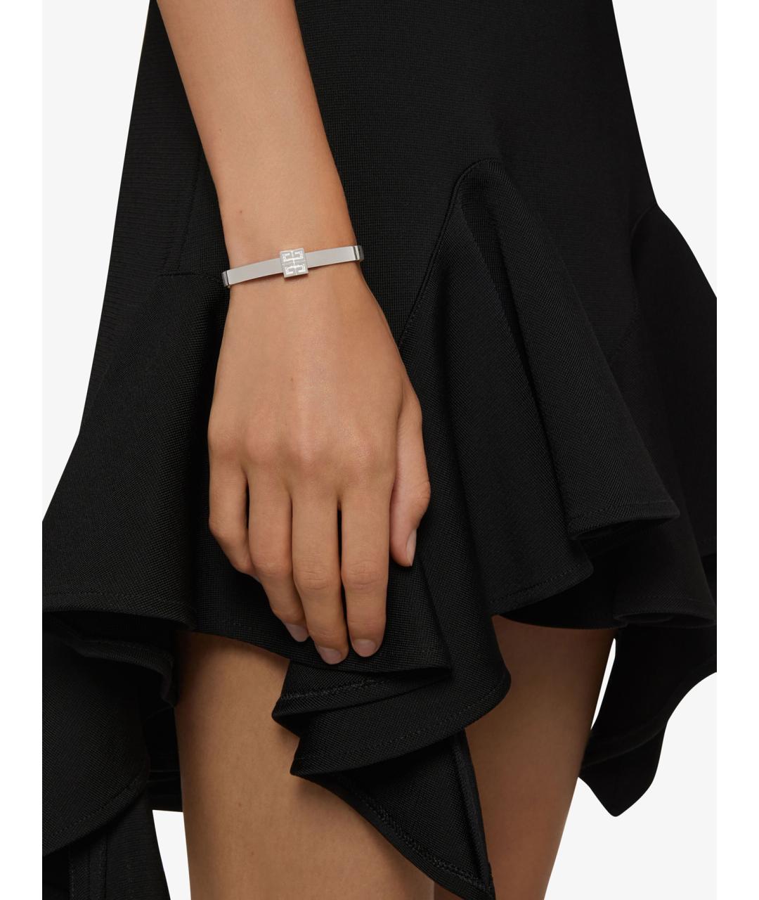 GIVENCHY Серебрянный металлический браслет, фото 2