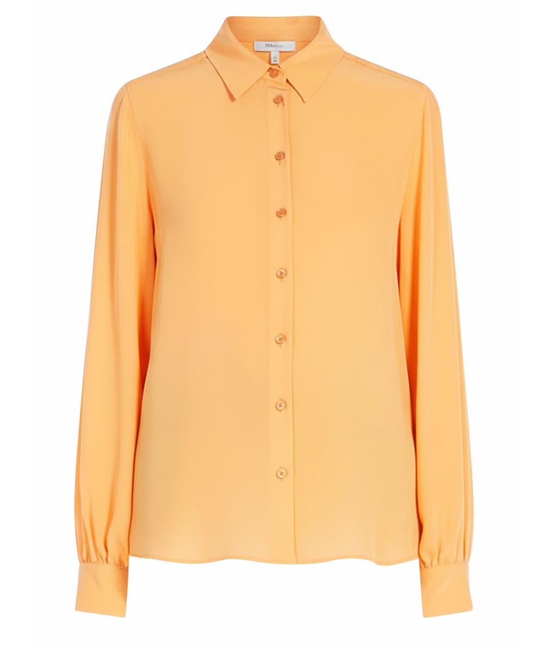 WEEKEND MAX MARA Оранжевая шелковая рубашка, фото 1
