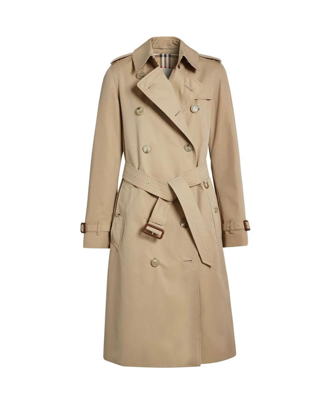 BURBERRY Бежевый хлопковый тренч/плащ, фото 1