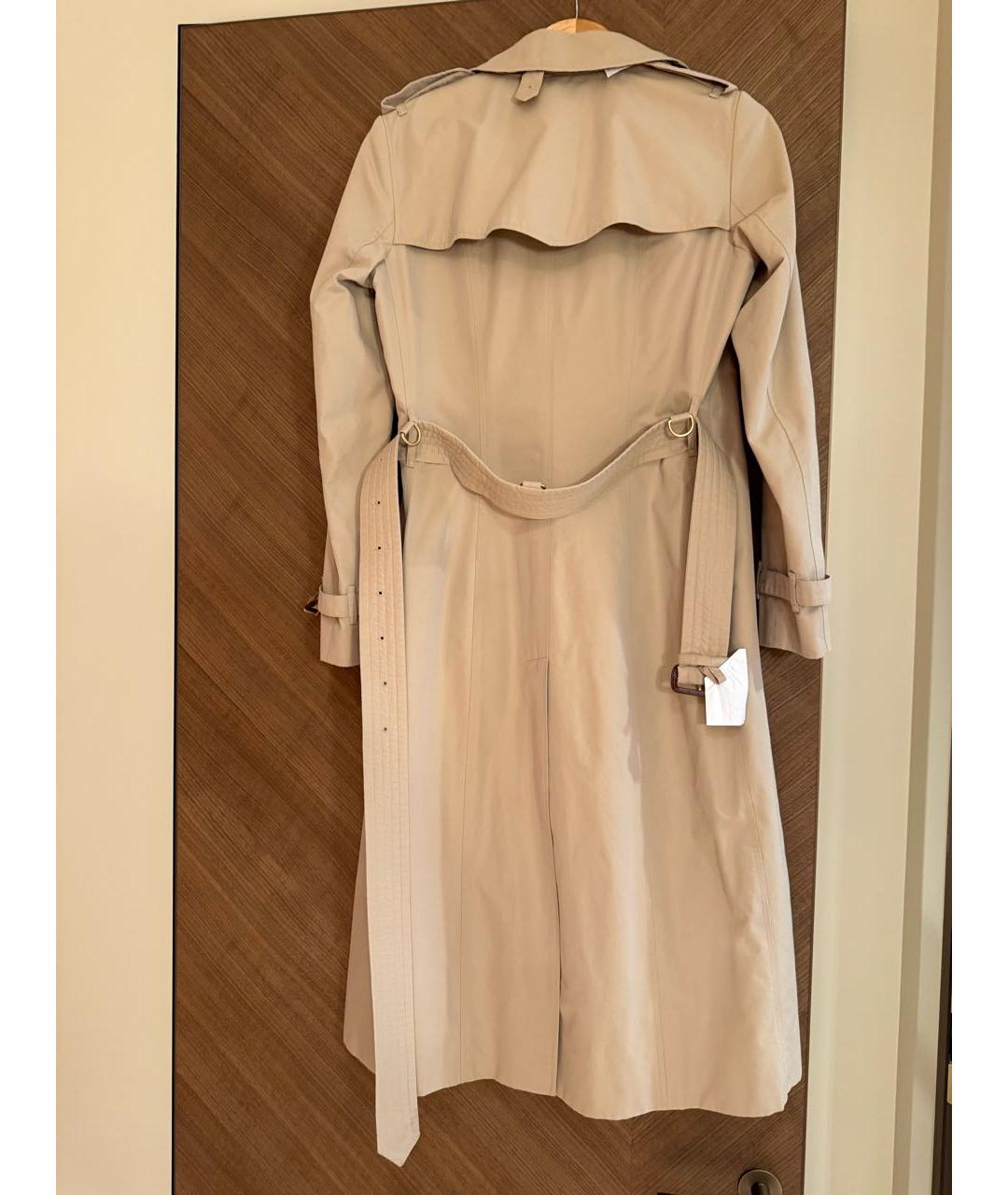 BURBERRY Бежевый хлопковый тренч/плащ, фото 3
