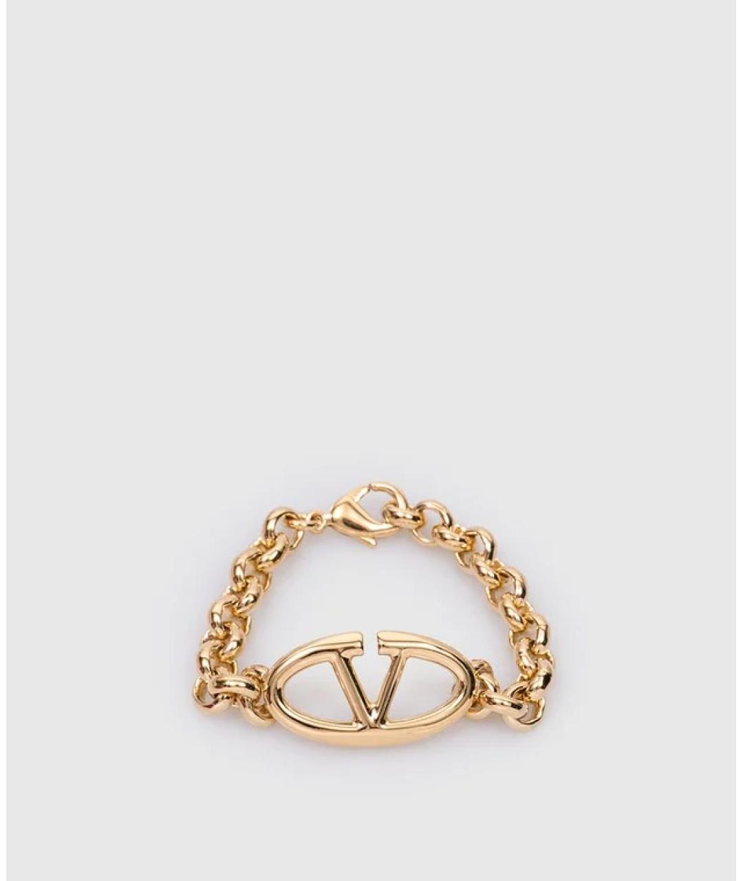 VALENTINO Золотой металлический браслет, фото 3