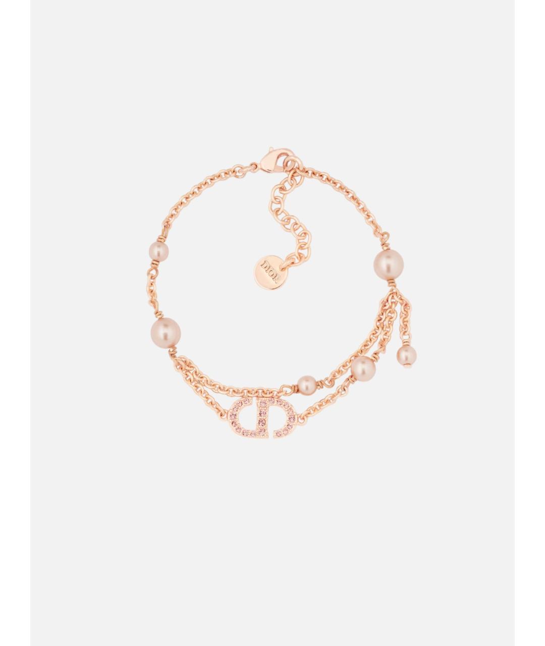 CHRISTIAN DIOR Золотой металлический браслет, фото 4