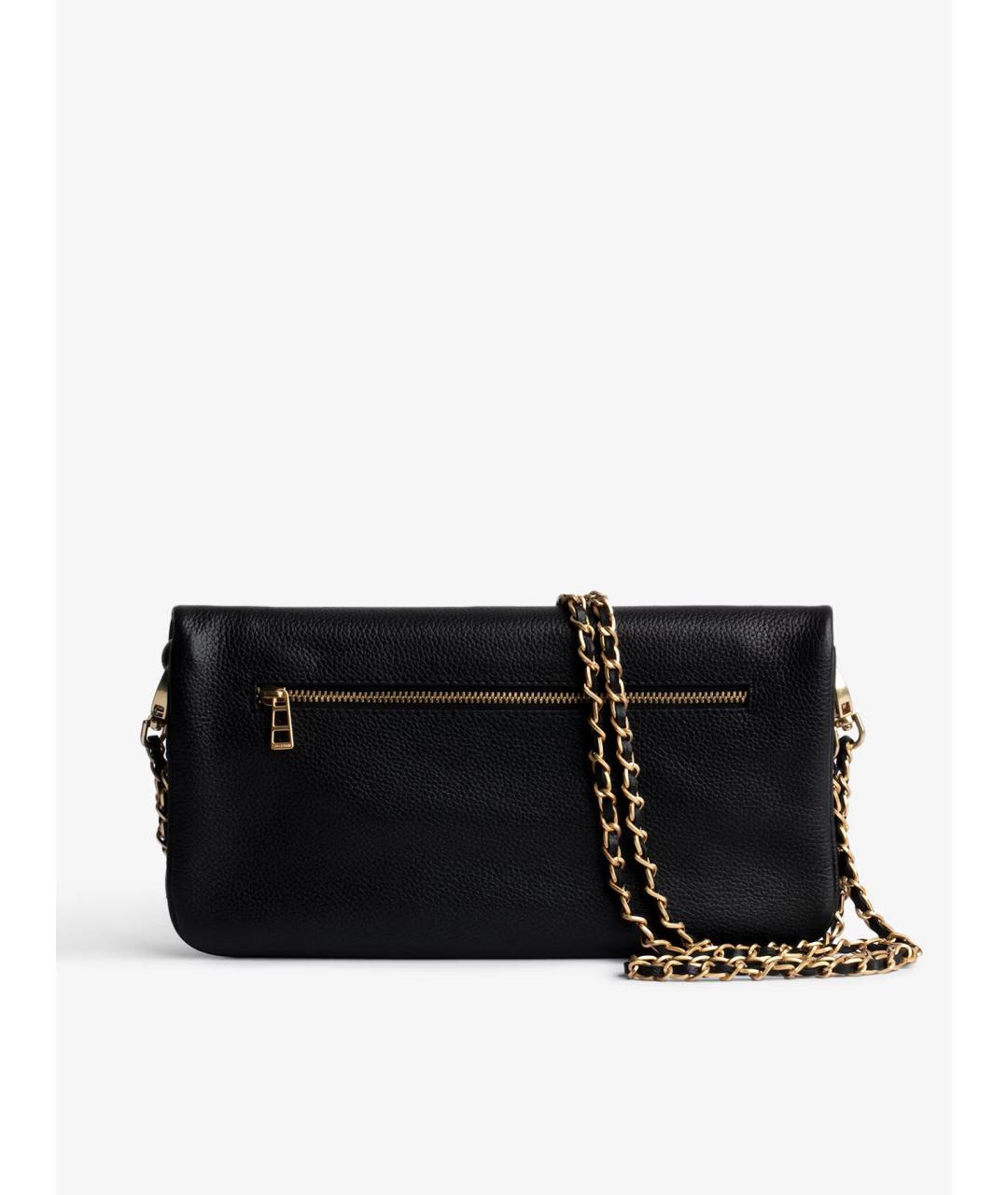 ZADIG & VOLTAIRE Черная кожаная сумка через плечо, фото 4