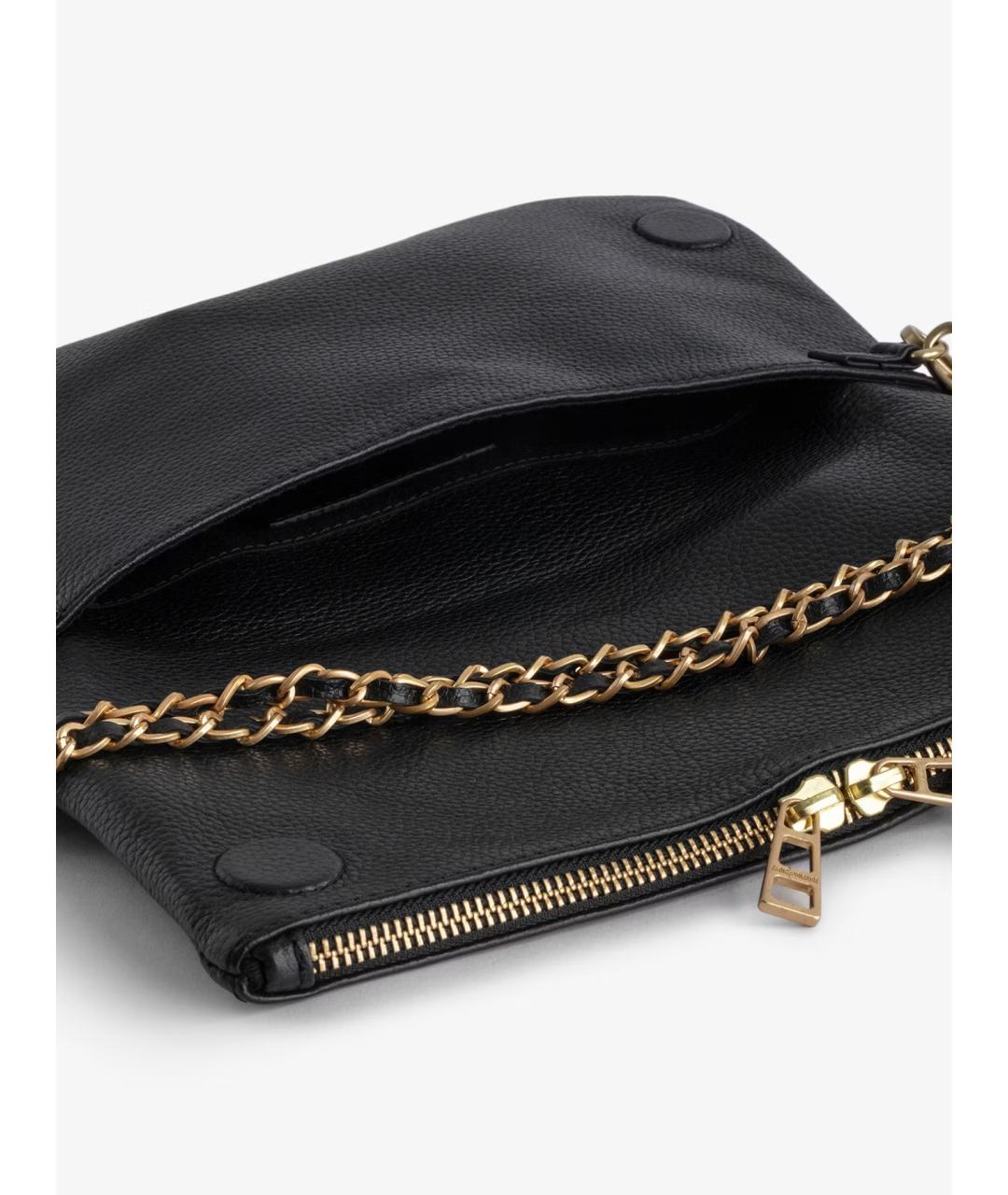 ZADIG & VOLTAIRE Черная кожаная сумка через плечо, фото 6