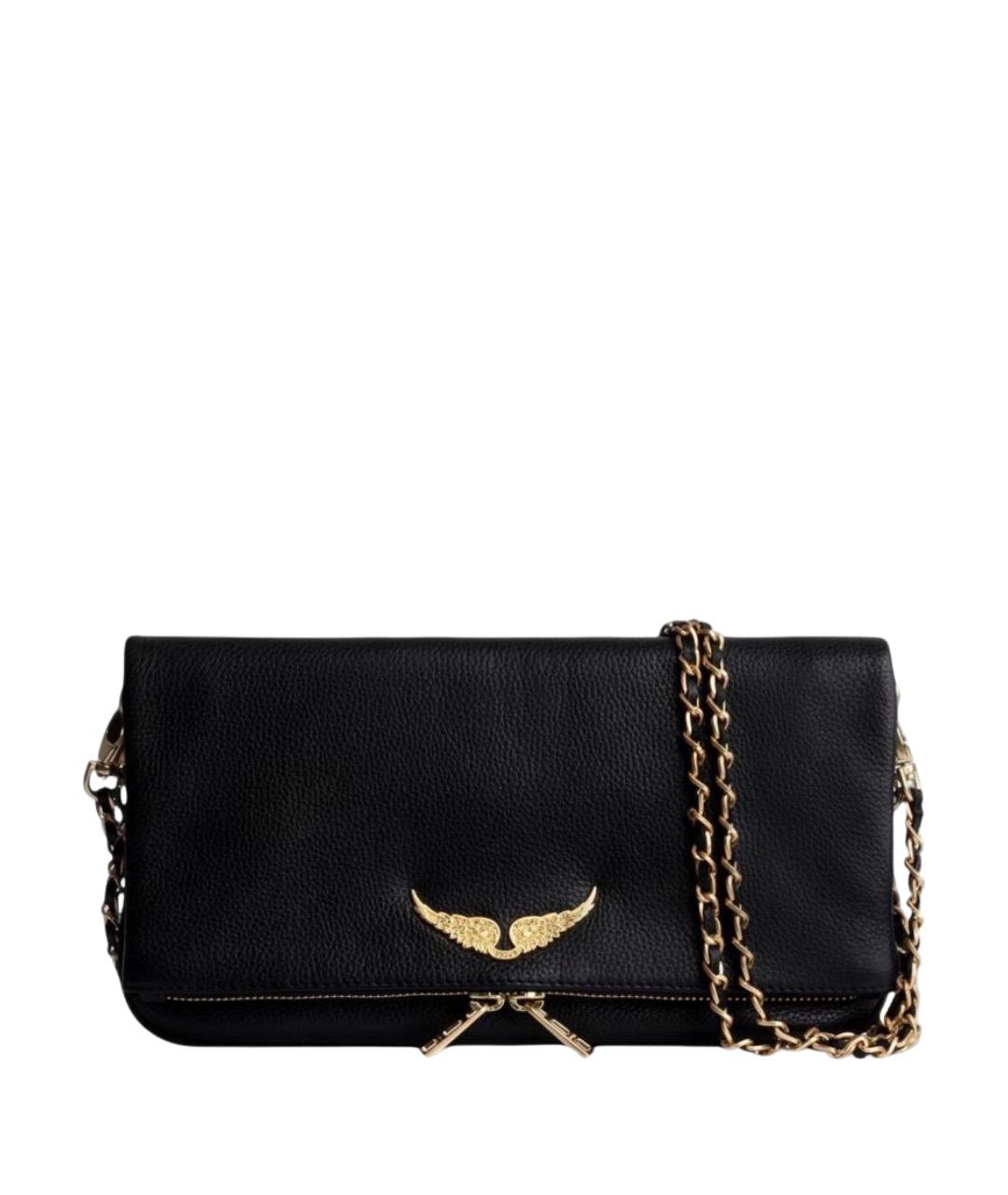 ZADIG & VOLTAIRE Черная кожаная сумка через плечо, фото 1