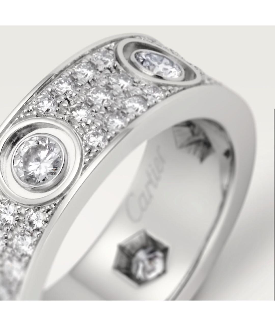 CARTIER Серебряное кольцо из белого золота, фото 3