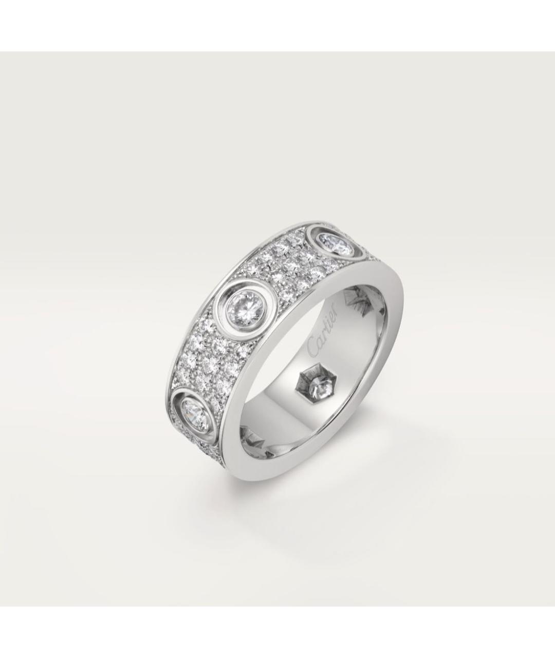 CARTIER Серебряное кольцо из белого золота, фото 5