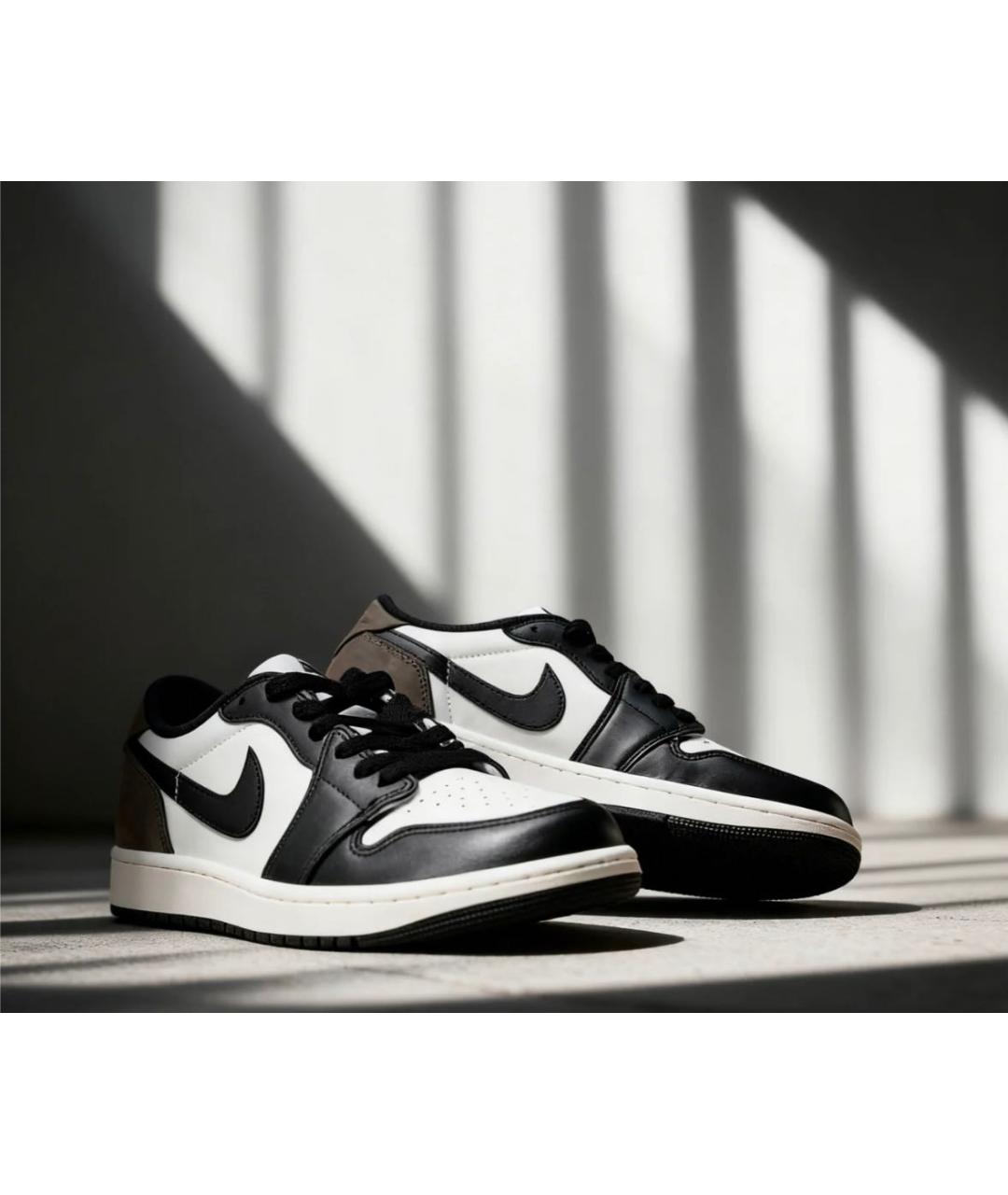 JORDAN Коричневые кожаные кроссовки, фото 3