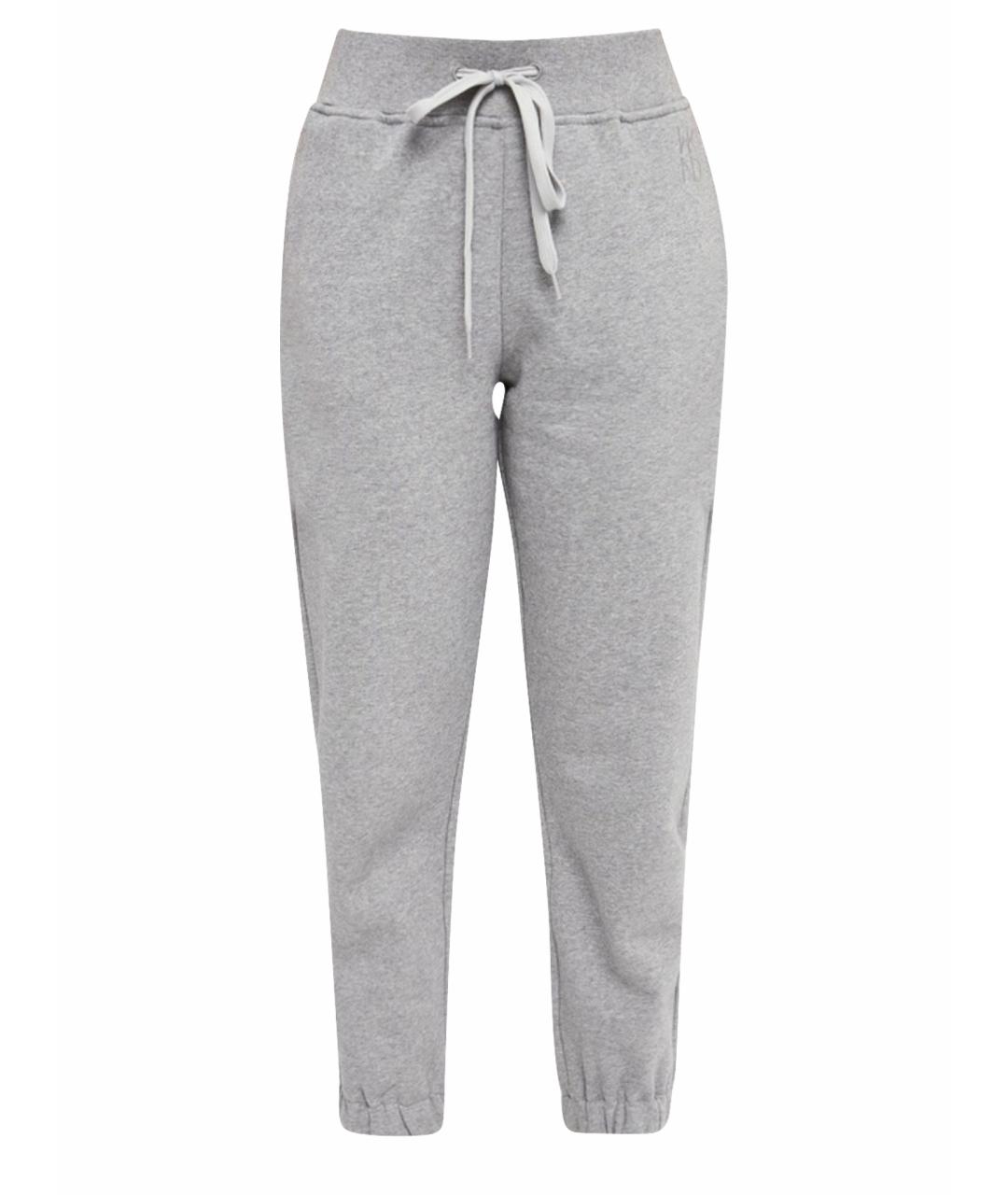 WEEKEND MAX MARA Серые хлопковые спортивные брюки и шорты, фото 1