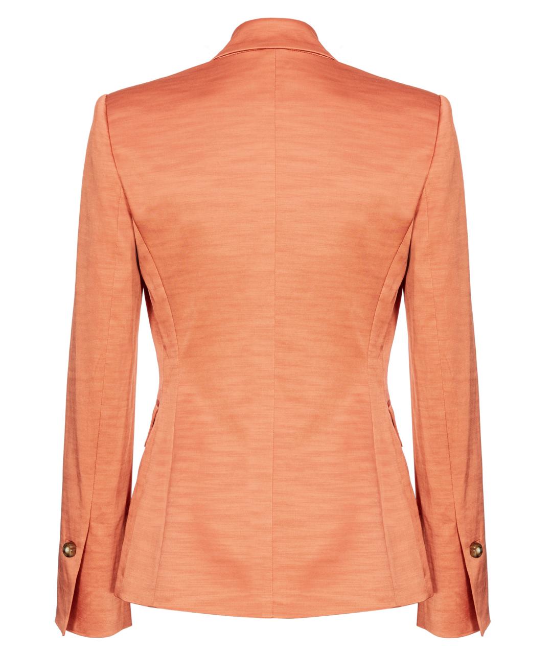 PINKO Оранжевый хлопковый жакет/пиджак, фото 2