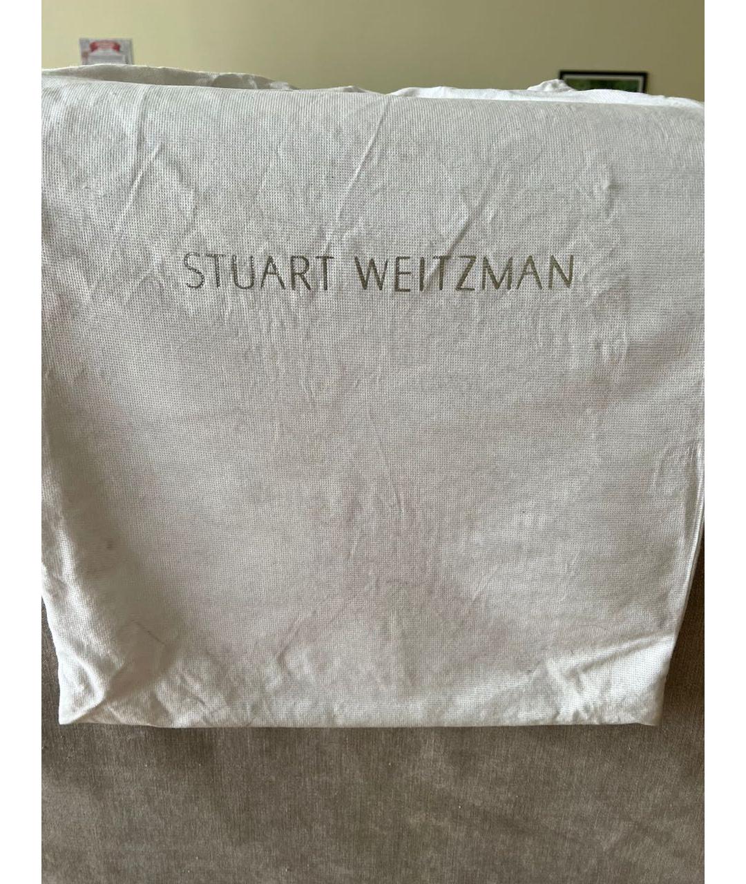 STUART WEITZMAN Темно-синие замшевые ботфорты, фото 5