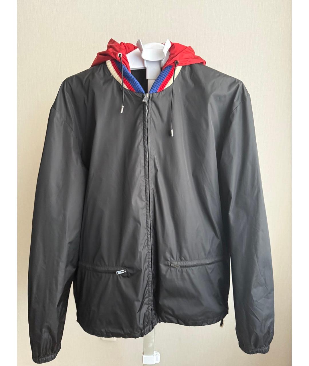 GUCCI Черная полиамидовая куртка, фото 8