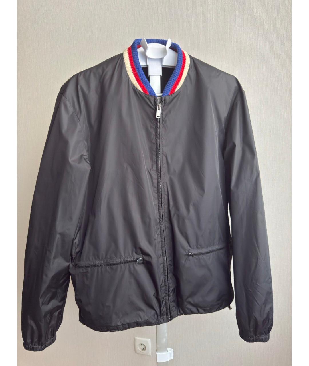 GUCCI Черная полиамидовая куртка, фото 3