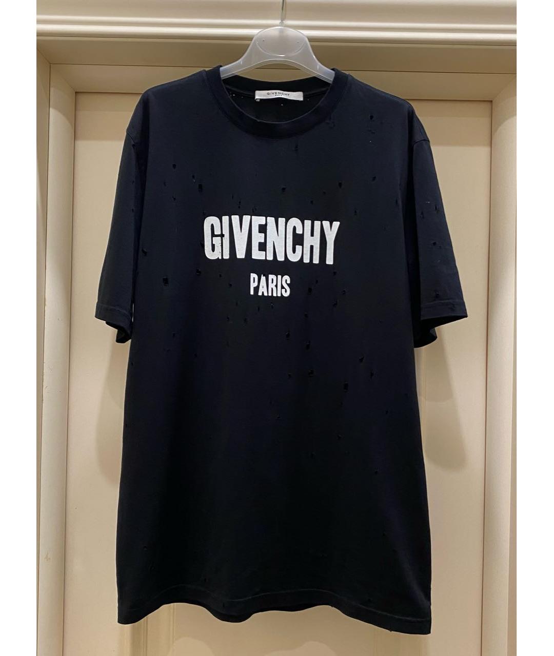 GIVENCHY Черная хлопковая футболка, фото 6