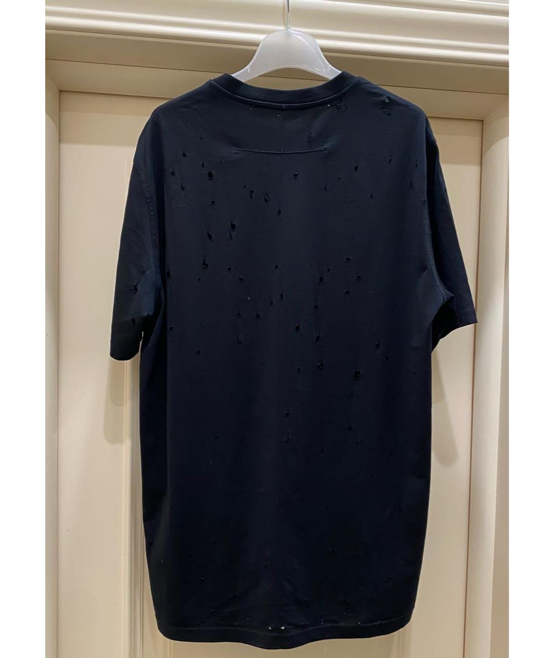 GIVENCHY Черная хлопковая футболка, фото 2