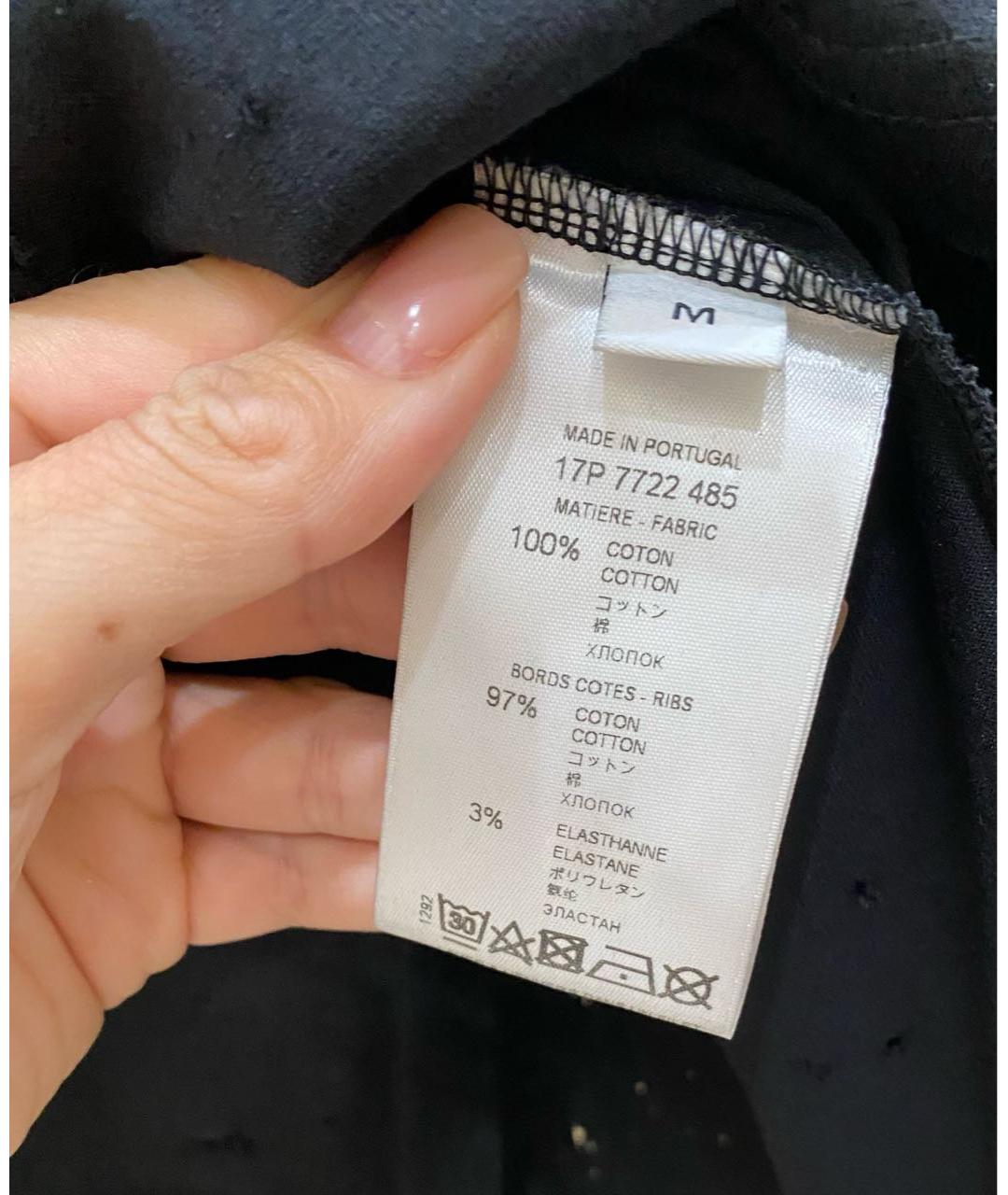 GIVENCHY Черная хлопковая футболка, фото 4