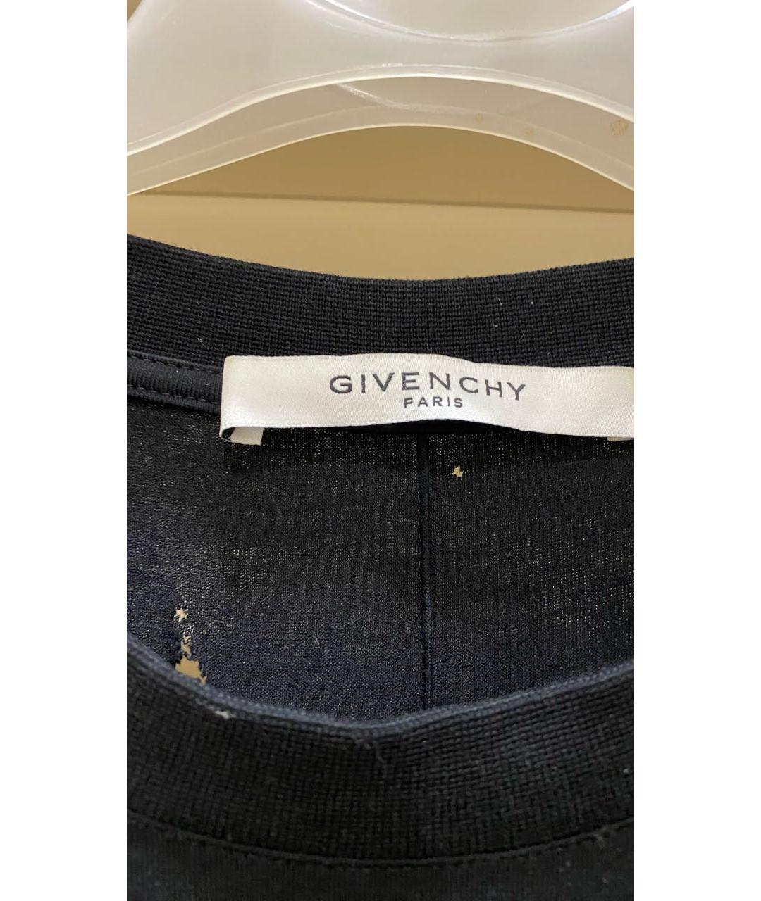 GIVENCHY Черная хлопковая футболка, фото 3