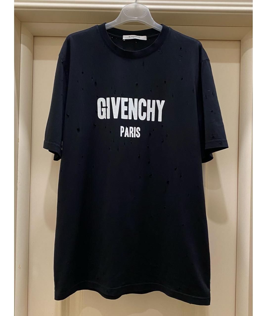 GIVENCHY Черная хлопковая футболка, фото 5
