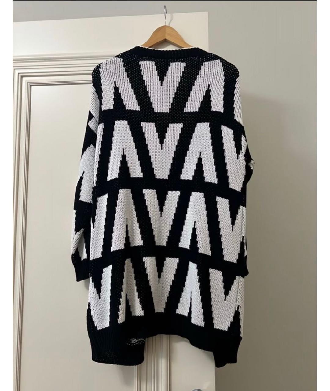 VALENTINO Черный хлопковый кардиган, фото 3