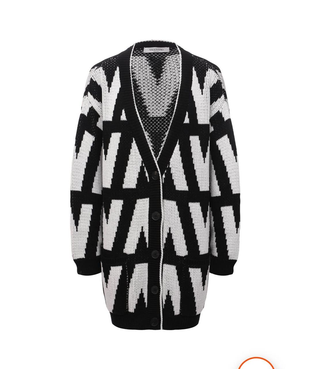 VALENTINO Черный хлопковый кардиган, фото 7