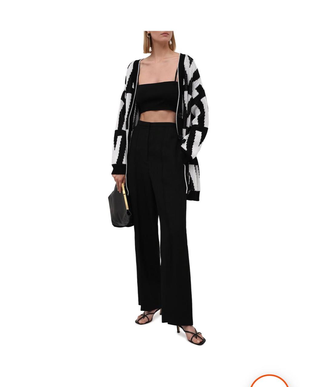 VALENTINO Черный хлопковый кардиган, фото 5