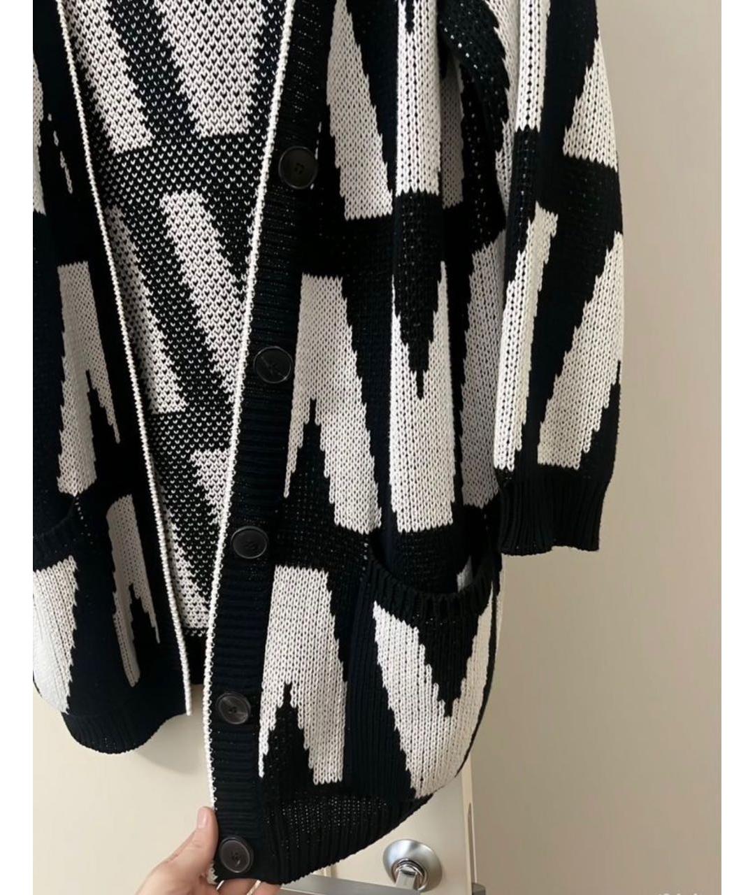 VALENTINO Черный хлопковый кардиган, фото 4