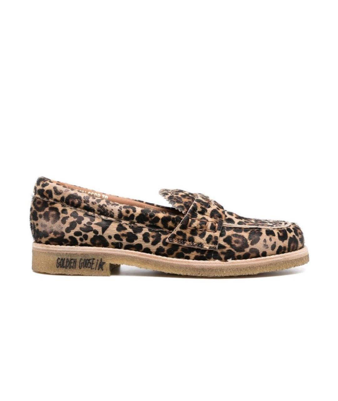 GOLDEN GOOSE DELUXE BRAND Коричневые кожаные лоферы, фото 8