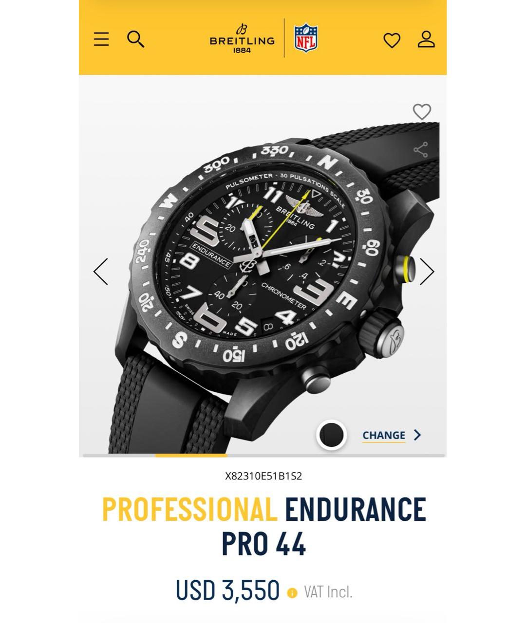 BREITLING Черные часы, фото 2