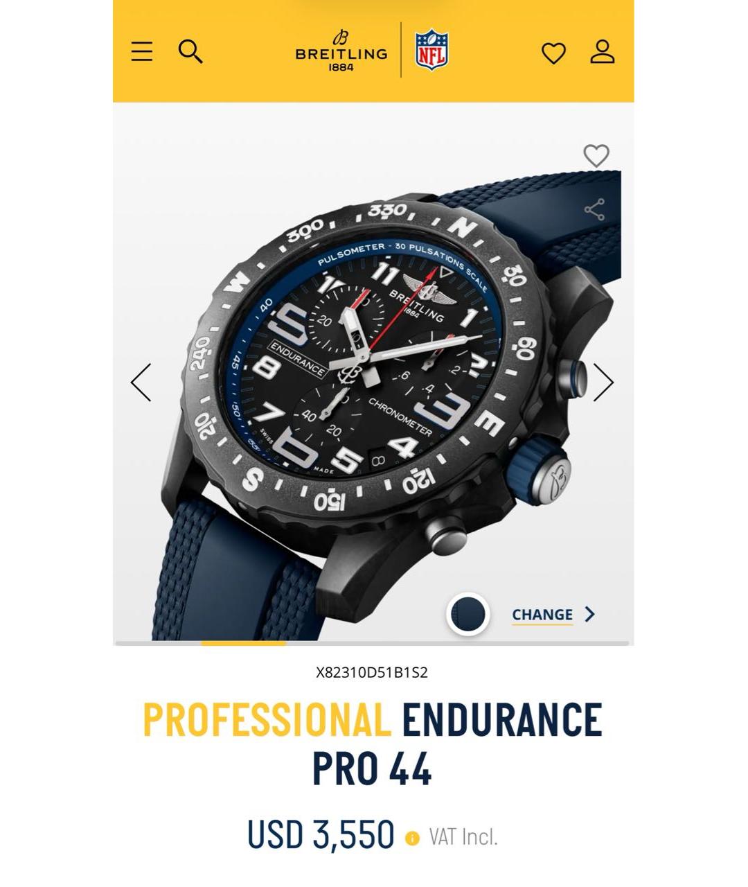 BREITLING Черные часы, фото 2