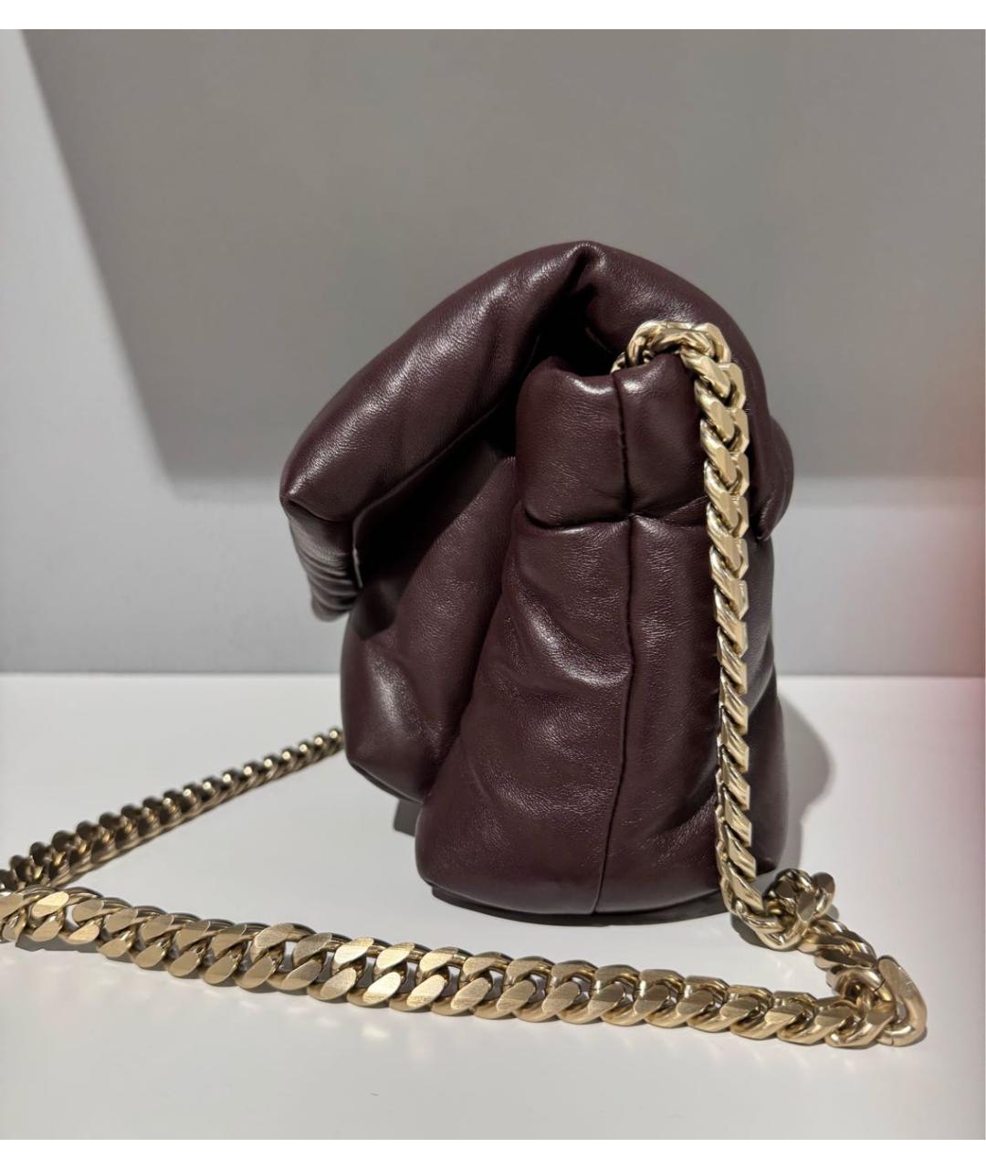 PROENZA SCHOULER Бордовая кожаная сумка через плечо, фото 2