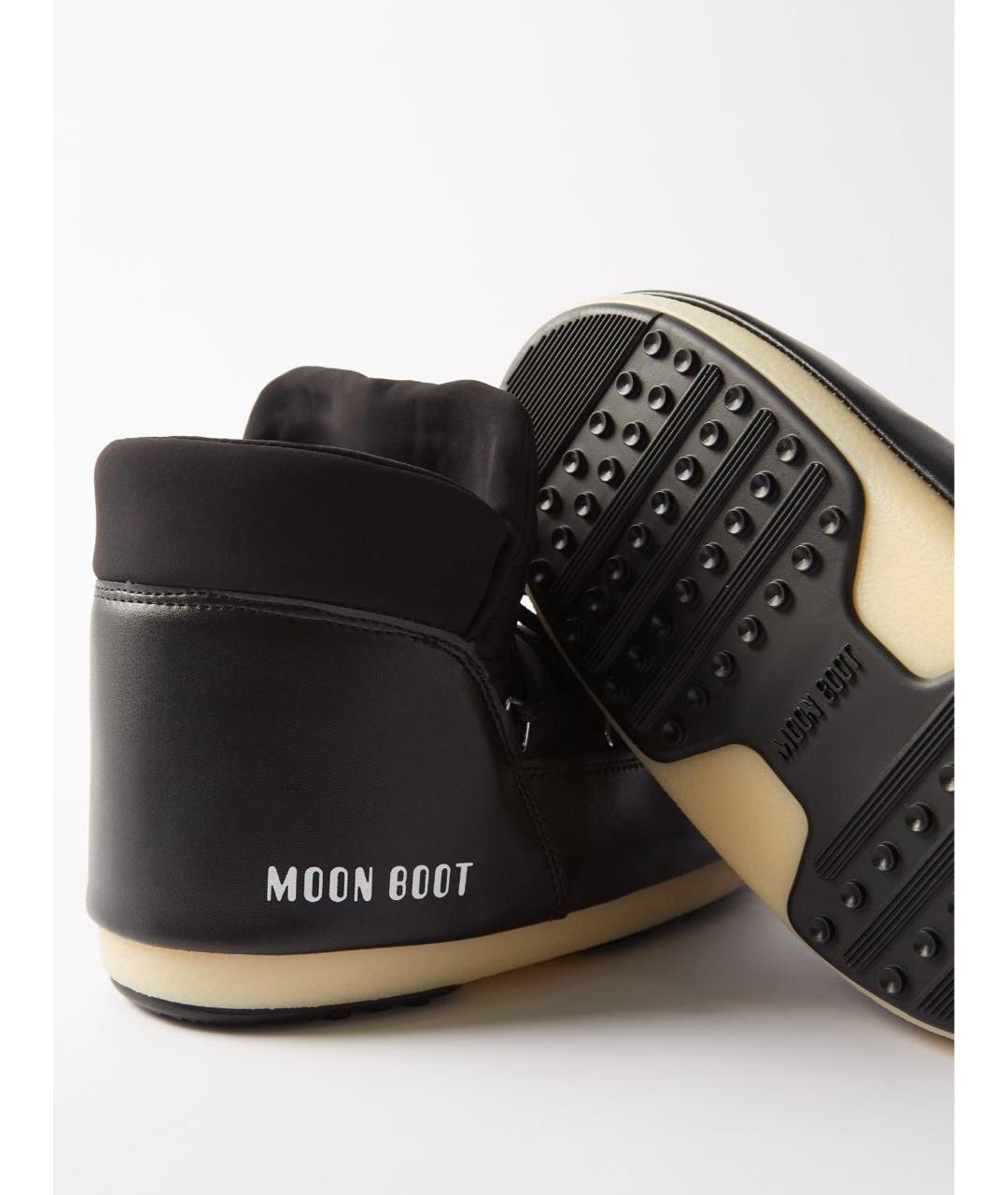 MOON BOOT Черные синтетические полусапоги, фото 3