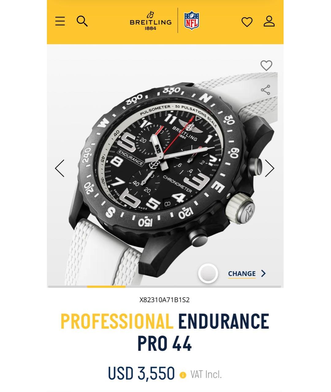 BREITLING Белые часы, фото 2