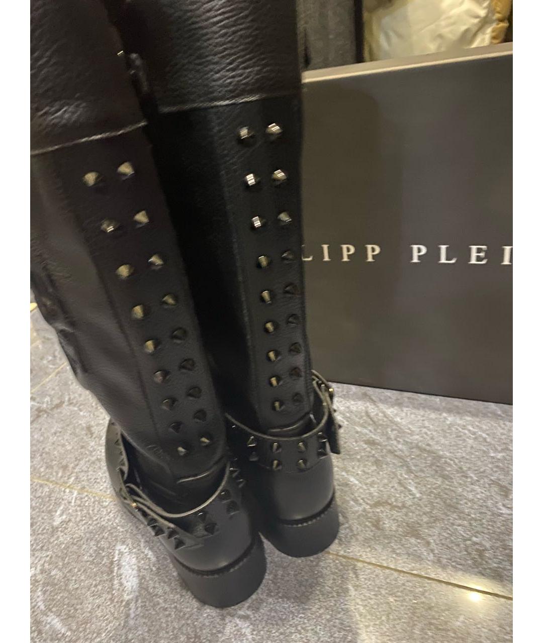 PHILIPP PLEIN Черные сапоги, фото 4