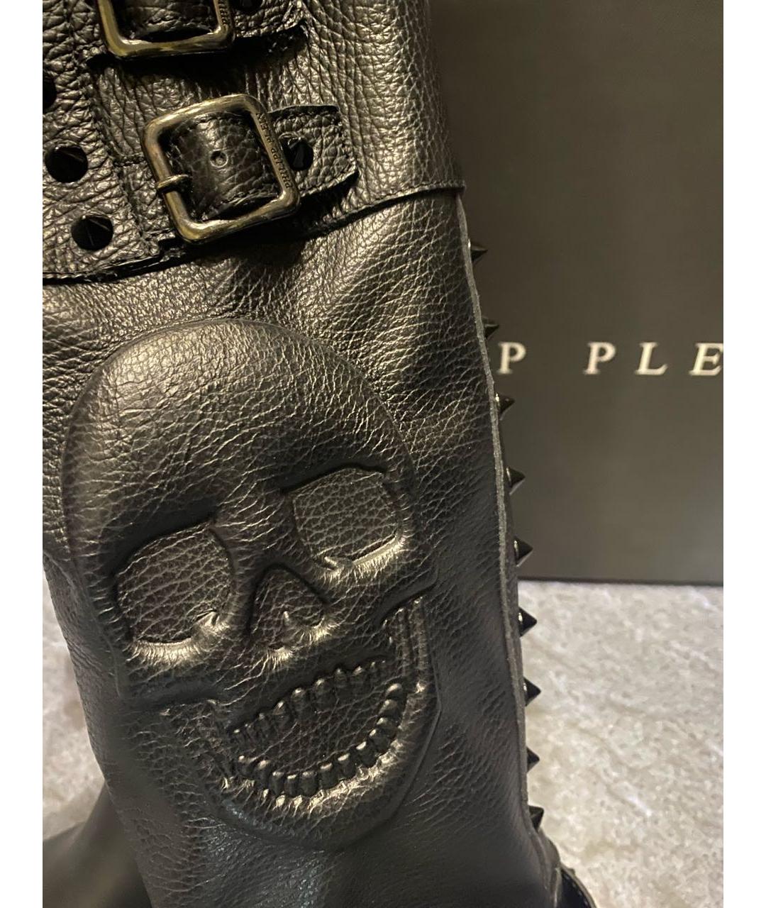 PHILIPP PLEIN Черные сапоги, фото 5
