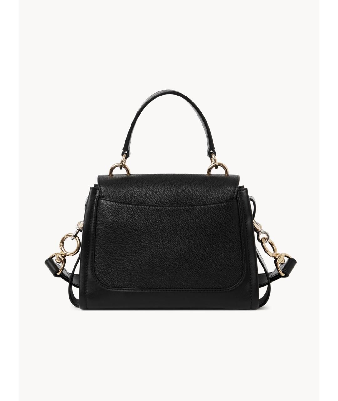 CHLOE Черная кожаная сумка через плечо, фото 4