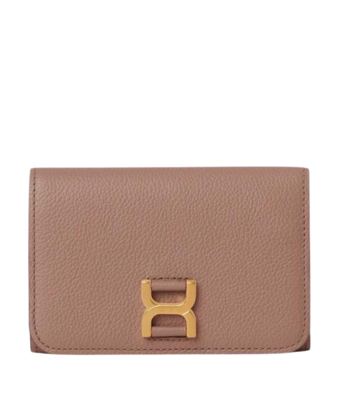 CHLOE Бежевый кожаный кошелек, фото 1