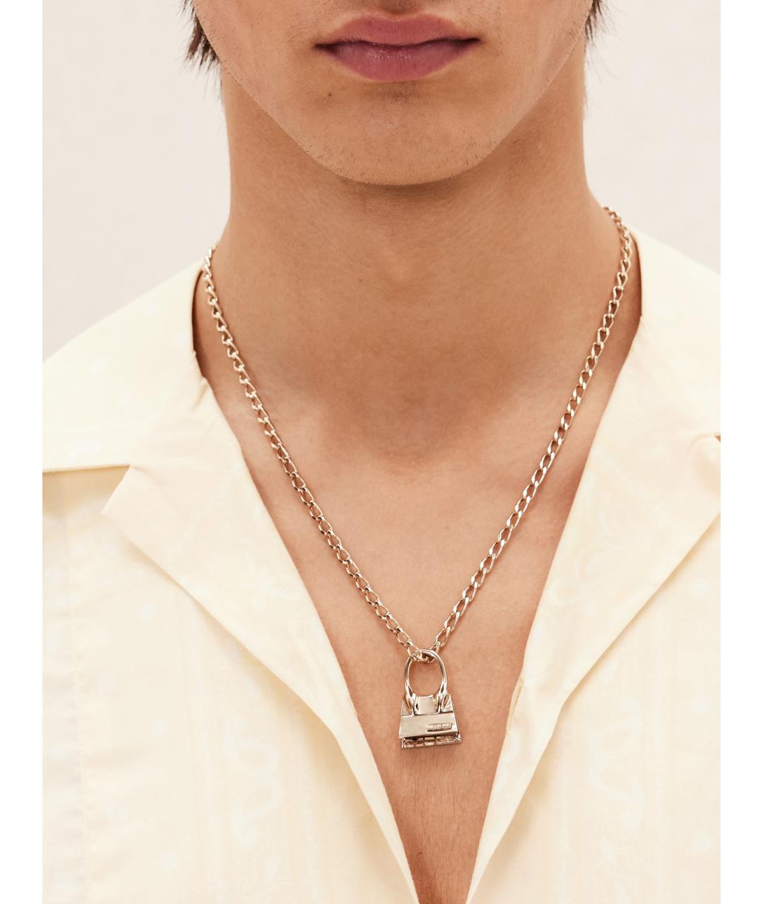 JACQUEMUS Золотая металлическая подвеска, фото 3