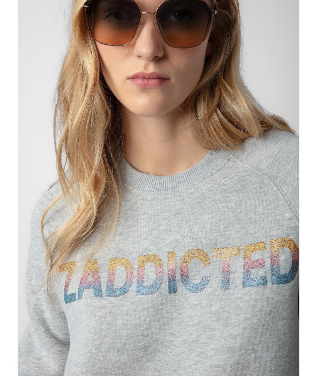 ZADIG & VOLTAIRE Серое хлопковое повседневное платье, фото 4