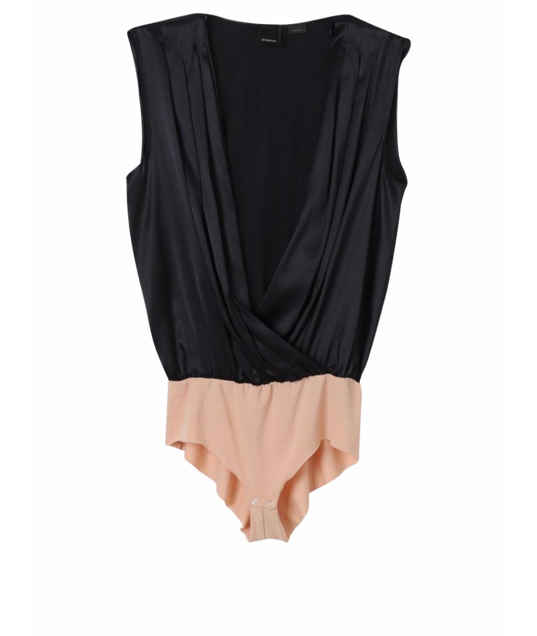 PINKO Черная шелковая блузы, фото 4